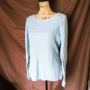 Size med light blue scoop neck JCP sweater